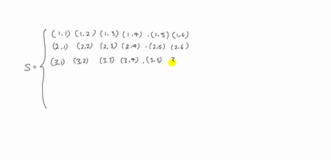 let-s-be-the-set-of-outcomes-when-two-distinguishable-dice-are-rolled-let-e-be-the-subset-of-outcome