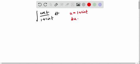 find-the-indefinite-integral-int-fraccos-t1sin-t-d-t