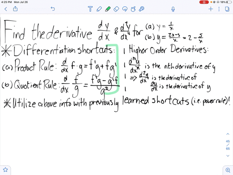 find-yprime-and-yprime-prime-for-a-yfrac1x-and-b-yfrac2-x-5x