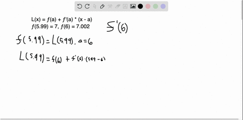 suppose-f-is-differentiable-on-infty-infty-f5997-and-f67002-use-linear-approximation-to-estimate-the