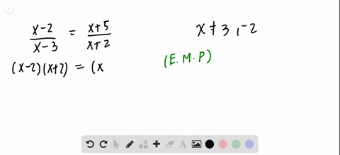 find-the-solution-set-to-each-equation-fracx-2x-3fracx5x2