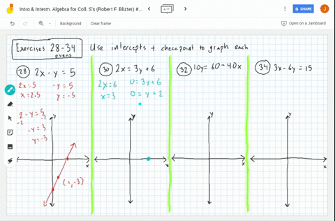 use-intercepts-and-a-checkpoint-to-graph-each-equation-2-x3-y6