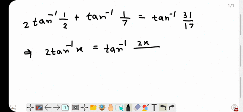 prove-the-following-2-tan-1-frac12tan-1-frac17tan-1-frac3117