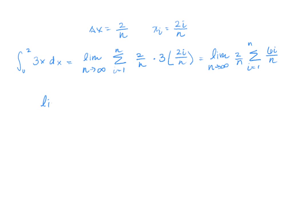 SOLVED:Use the form of the definition of the integral given in Theorem ...