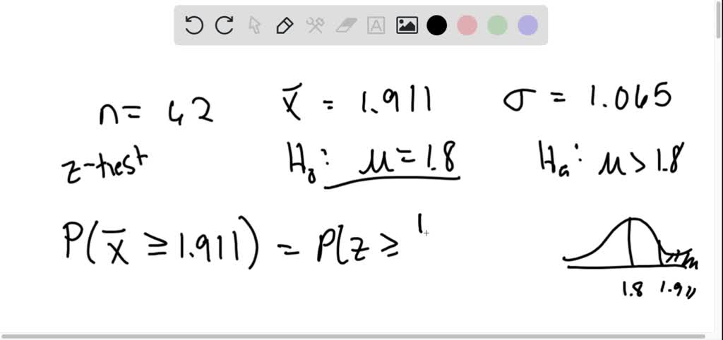 SOLVED:Conduct the hypothesis test using a known value of the ...