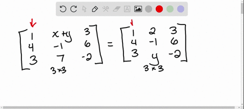 if-possible-find-values-for-x-and-y-so-that-the-matrices-a-and-b-are-equal-aleftbeginarrayrrr1-xy-3-