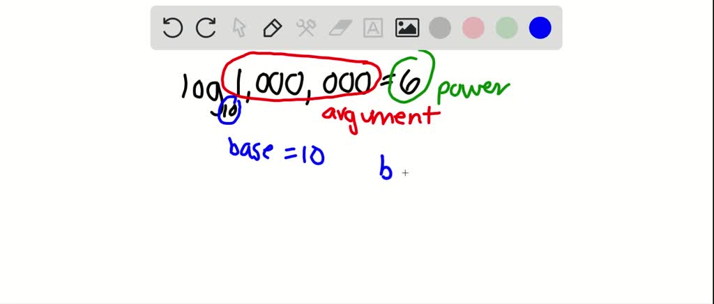 Solved Write In Exponential Form Log 1 000 000 6