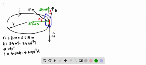 figure-28-43-shows-a-wire-ring-of-radius-a18-mathrmcm-that-is-perpendicular-to-the-general-direction