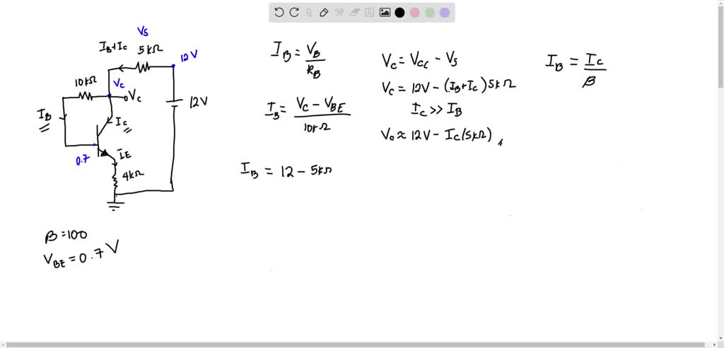 SOLVED:Consider the circuit shown in Figure P5.53. (a) Determine IB Q ...