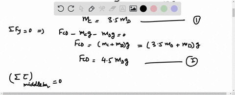 the-mobile-in-fig-9-71-is-in-equilibrium-object-b-has-mass-of-0885-mathrmkg-determine-the-masses-of-