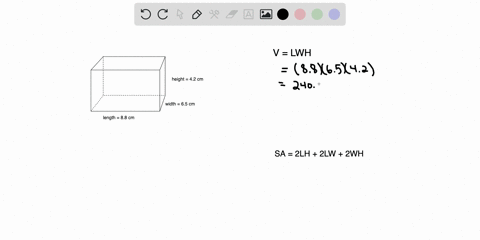 SOLVED:Find (a) the volume and (b) the surface area of the rectangular ...
