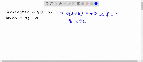 the-perimeter-of-a-rectangle-is-40-inches-and-its-area-is-96-in-2-find-its-length-and-width