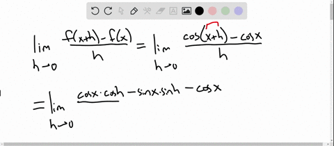 prove-using-the-definition-of-derivative-that-if-fxcos-x_t-then-fprimex-sin-x