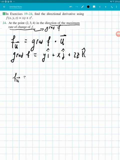 find-the-directional-derivative-using-fx-y-zx-yz2-at-the-point-234-in-the-direction-of-the-maximum-r