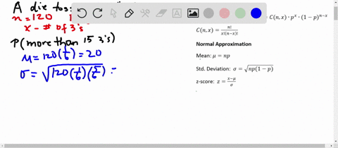 a-die-is-tossed-120-times-find-the-probability-of-getting-the-following-results-more-than-fifteen-3-