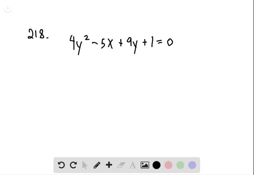 SOLVED:Determine which conic section is represented based on the given ...