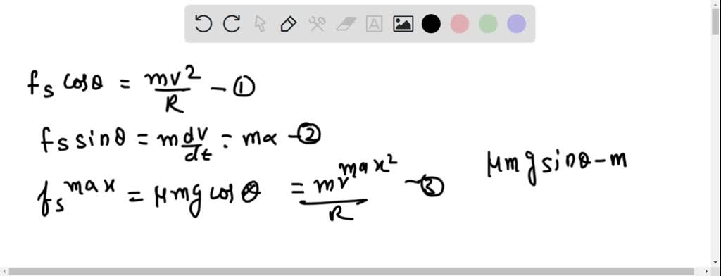 SOLVED:A car goes on a horizontal circular road of radius R, the speed ...