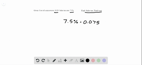in-the-following-exercises-finda-the-sales-tax-and-b-the-total-cost-the-cost-of-a-microwave-oven-was