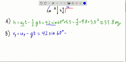 in-fig-4-34-a-stone-is-projected-at-a-cliff-of-height-h-with-an-initial-speed-of-420-mathrmm-mathr-4