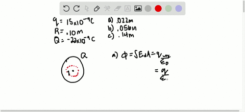 a-15-nc-point-charge-is-at-the-center-of-a-thin-spherical-shell-of-radius-10-mathrmcm-carrying-22--2