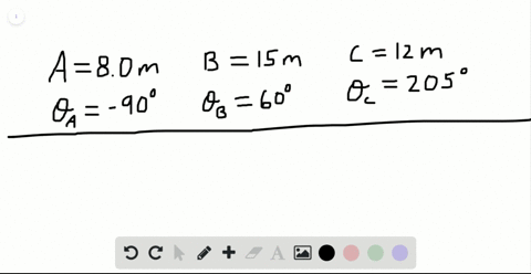a-find-the-magnitude-and-direction-of-the-vector-vecr-that-is-the-sum-of-the-three-vectors-veca-vecb