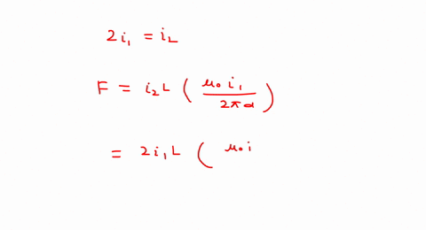 two-long-parallel-wires-are-separated-by-30-mathrmmm-the-current-flowing-in-one-of-the-wires-is-twic