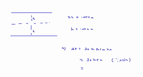 oil-sae-30-at-156circ-mathrmc-flows-steatily-between-fixed-horizontal-parallel-plates-the-pressure-d