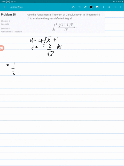 use-the-fundamental-theorem-of-calculus-given-in-theorem-55-1-to-evaluate-the-given-definite-inte-28