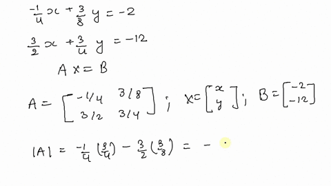 use-an-inverse-matrix-to-solve-if-possible-the-system-of-linear-equations-leftbeginaligned-frac14-xf