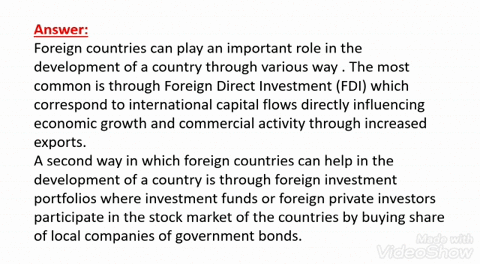 what-roles-do-foreign-nations-play-in-a-countrys-development