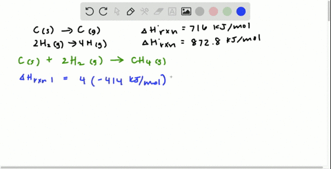 using-the-following-information-and-the-fact-that-the-average-c-h-bond-enthalpy-is-414-kjmol-estimat