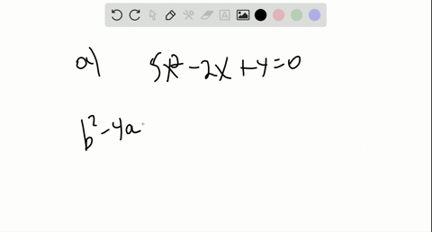 a-evaluate-the-discriminant-and-b-determine-the-number-and-type-of-solutions-to-each-equation-5-x2-2