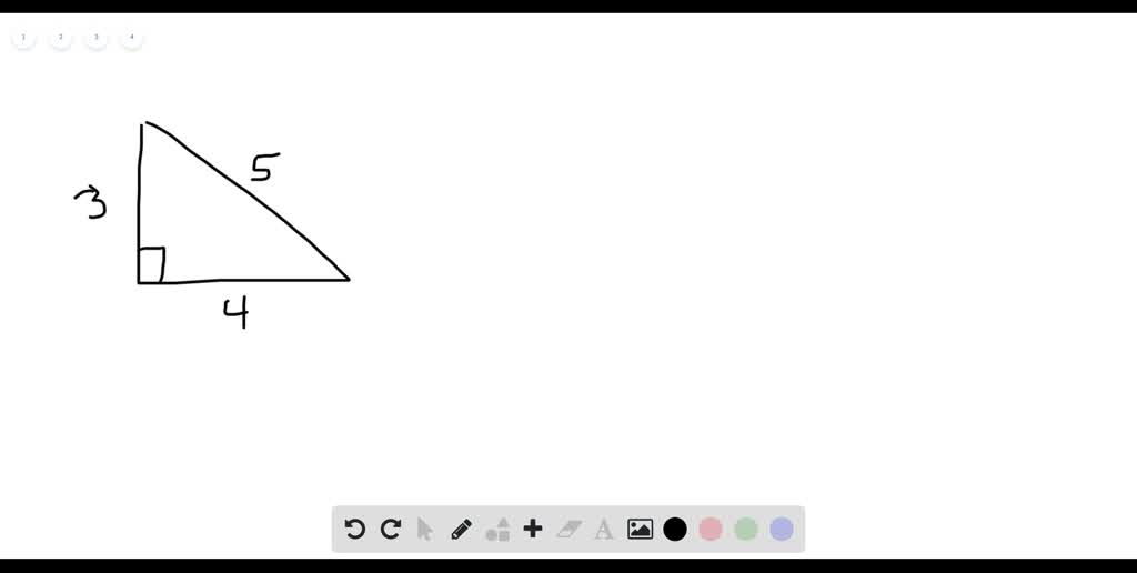 Solved Using Structure Find The Tangent Of The Larger Acute Angle In A Right Triangle With Side Lengths 3 4 And 5