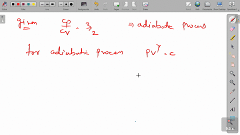 in-an-adiabatic-process-wherein-pressure-is-increased-by-frac23-if-fracc_pc_vfrac32-then-the-volume-