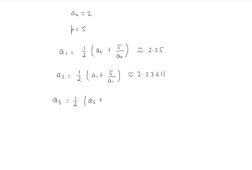 SOLVED:Approximating The Kth Root Of A Positive Number A. Apply Newton ...