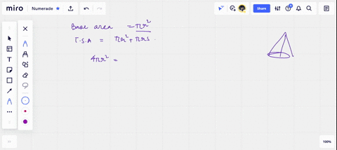 solve-the-given-problemsthe-base-area-of-a-cone-is-one-fourth-of-the-total-area-find-the-ratio-of-th