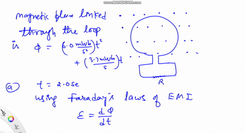 magnetic-flux-the-magnetic-flux-encircled-by-the-loop-shown-in-fig-31-29-increases-according-to-the-