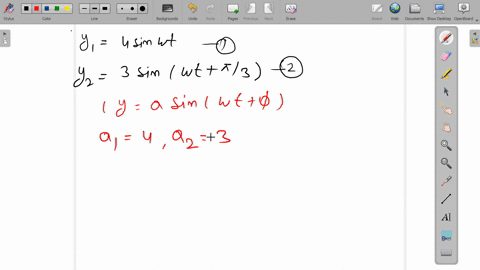 if-the-two-waves-represented-by-y_14-sin-omega-t-and-y_23-sin-omega-tpi-3-interfere-at-a-point-the-a