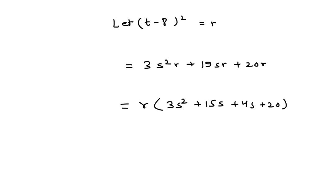SOLVED Factor Completely 6 V 2 u 4 2 23 V u 4 2 20 u 4 2 