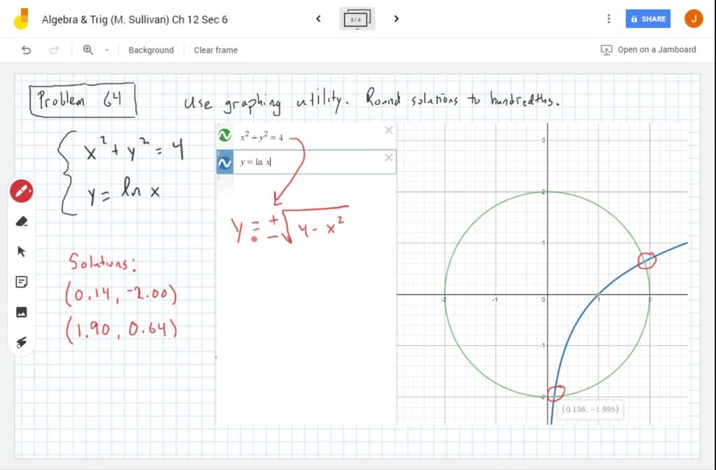 SOLVED:Use a graphing utility to solve each syste…