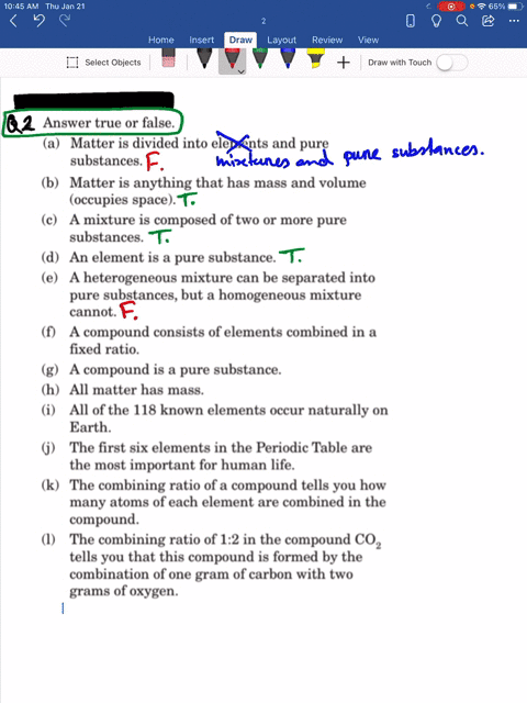 answer-true-or-false-a-matter-is-divided-into-elements-and-pure-substances-b-matter-is-anything-th-3
