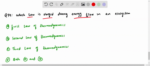 which-law-is-obeyed-during-energy-flow-in-an-ecosystem-a-first-law-of-thermodynamics-b-second-law-of