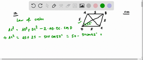 in-rhombus-a-b-c-d-the-measure-of-angle-a-d-c-is-52circ-find-the-measures-of-diagonals-overlinea-c-a