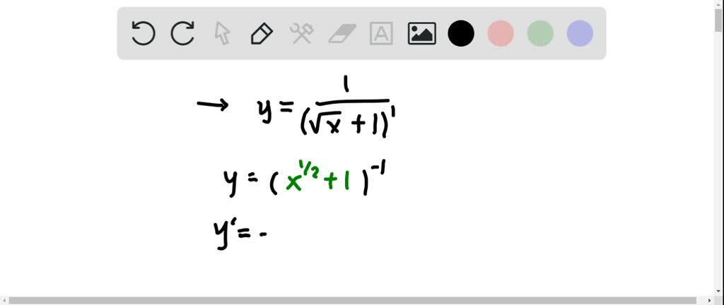 Solved Differentiate The Functions Y 1 √ X 1