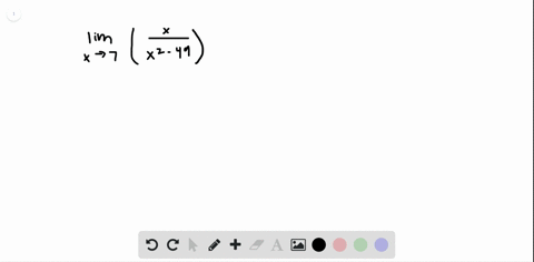 lim-_x-rightarrow-7leftfracxx2-49right-4