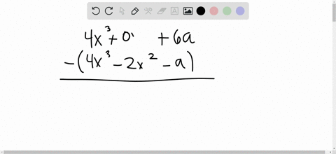 subtract-beginarrayc-4-x36-a-left4-x3-2-x2-aright-fracleft4-x3righta-endarray