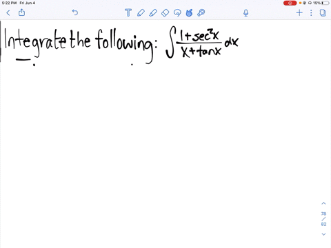 integrate-each-of-the-given-functions-int-frac1sec-2-xxtan-x-d-x-2