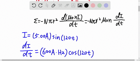 a-coil-of-15-turns-and-radius-100-mathrmcm-surrounds-a-long-solenoid-of-radius-200-mathrmcm-and-10-2