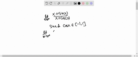 lim-_x-rightarrow-infty-fracxsin-xxcos-xtext-ans-1