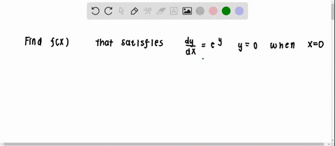 find-a-function-f-such-that-yfx-satisfies-d-y-d-xey-with-y-ln-2-when-x0